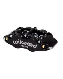 Wilwood Caliper-Narrow Superlite 6R-LH - Black 1.62/1.12/1.12in Pistons 1.25in Disc - 120-11779-BK