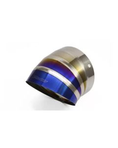 GReddy Burnt Titanium Turndown Tip 115mm Diameter 150mm Length (for Revolution RS / RS-TI / RS-Race) - 11002122