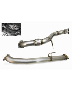 GReddy 2017+ Honda Civic Type R EXR 3in Front Over Pipe & Mid Pipe Combo - 10558602