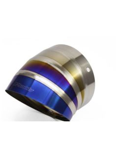 GReddy Burnt Titanium Turndown Tip 115mm Diameter 170mm Length (for Revolution RS / RS-TI / RS-Race) - 11002123