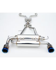 Invidia 14+ Infiniti Q50 Gemini w/ Rolled Titanium Tips Cat-Back Exhaust - HS14IQ5GID