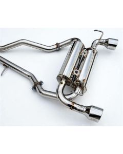 Invidia 14+ Infiniti Q50 Gemini w/ Rolled Stainless Steel Tips Cat-Back Exhaust - HS14IQ5GIS