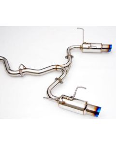Invidia 15+ Subaru WRX/STI 4dr N1 Twin Outlet Single Layer Tip Titanium Cat-Back Exhaust - HS15STIGTT