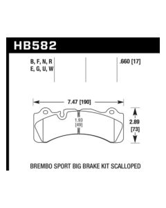 Hawk HPS Street Brake Pads - HB582F.660