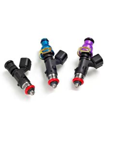 Injector Dynamics 1340cc Injectors-48mm Length - 14mm Grey Top - 15mm (Orange) Low O-Ring (Set of 8) - 1300.48.14.15.8