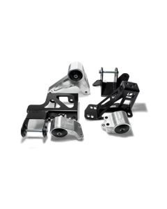 Innovative 92-95 Civic K-Series Silver Aluminum Mounts 75A Bushings (Not K24 Trans) - B90150-75A