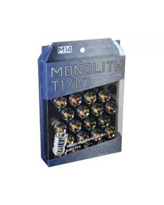 Project Kics 14 x 1.5 Neochrome T1/07 Monolith Lug Nuts - 20 Pcs - WMN04N