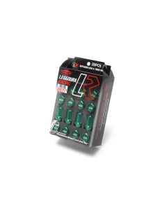 Project Kics Leggdura Racing Light Green M12x1.25 Lug Nuts (Laser Logo)