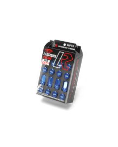 Project Kics Leggdura Racing Blue M12x1.25 Lug Nuts (Laser Logo)