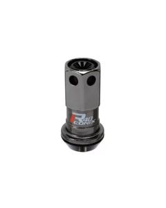 Project Kics R40 Iconix  12x1.25 Black Lug Nut (Black Seat) - 1pc - WZRI3KK
