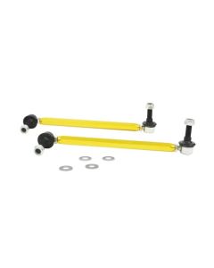 Whiteline 18-19 Kia Stinger Front Sway Bar Link Assembly Heavy Duty Adjustable Steel Ball - KLC180-295
