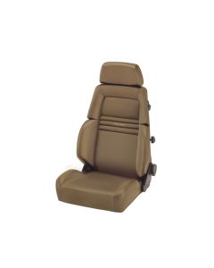 Recaro Comfort Seat Expert S 3 Point Belt  Beige Leather | Beige Leather Beige Logo- LTF.00.000.LL44