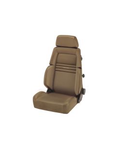 Recaro Comfort Seat Expert M 3 Point Belt Beige Leather | Beige Leather Beige Logo- LTW.00.000.LL44
