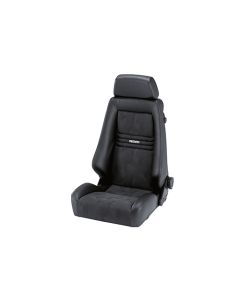 Recaro Specialist M 3 Point Belt Black Leather|Black Artista Silver Logo- LXW.00.000.LR11