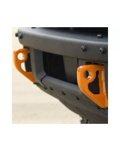 Ford Racing 2021+ Bronco Front Bumper Tow Hooks - Orange (Pair) - M-18954-BO
