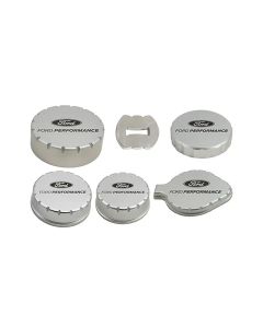 Ford Racing 15-25 Mustang 2.3L/5.0L Aluminum Machined Engine Cap Covers - M-6766-M50A