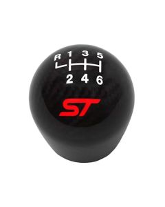 Ford Racing 13-17 Focus ST Black Carbon Fiber 6 Speed Shift Knob - M-7213-FSTCF