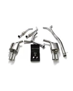 ARMYTRIX Valvetronic Exhaust System for BRABUS Diffuser Mercedes-Benz C400 | C450 | C43 AMG W205 2015-2021- ARMY-MBC4Q-QS11C