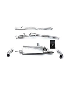 ARMYTRIX Stainless Steel Valvetronic Catback Exhaust System Dual Carbon Tips Mercedes-Benz GLB250 2.0L X247 2019+- ARMY-MBX72-C