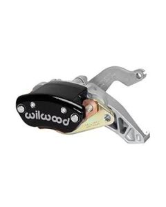 Wilwood Caliper-MC4 Mechanical-L/H - Black w/ Logo 1.19in Piston .81in Disc - 120-12070-BK
