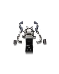 ARMYTRIX Stainless Steel Valvetronic Catback Exhaust System Dual Carbon Tips McLaren 540C | 570GT | 570S 2015-2019- ARMY-MC5XS-DC45
