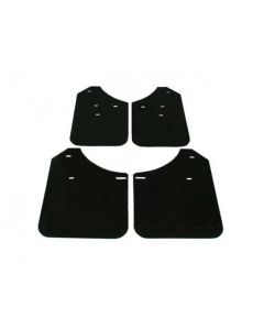 Rally Armor 02-07 Subaru WRX/STI/RS/2.5i (Wagons Req. Mod.) Basic Black Mud Flap w/Black Logo - MF1-BAS-BLK