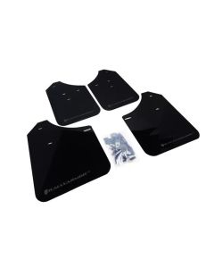 Rally Armor Rally Mud Flap Set Black w/Grey Logo Subaru Impreza | WRX | STI 02-07- RALL-MF1-UR-BLK/GRY