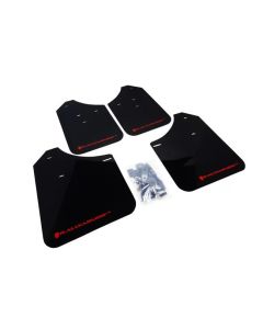 Rally Armor Rally Mud Flap Set Black w/Red Logo Subaru Impreza | WRX | STI 02-07- RALL-MF1-UR-BLK/RD