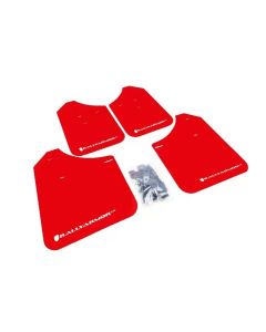 Rally Armor Rally Mud Flap Set Red w/White Logo Subaru Impreza | WRX | STI 02-07- RALL-MF1-UR-RD/WH