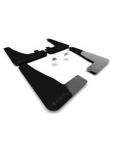 Rally Armor 22-25 Tesla Model X Black UR Mud Flap - Metallic Black Logo - MF102-UR-BLK/MBK