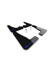 Rally Armor Black UR Mud Flap w/ Blue Logo Telsa Model X 2022+- RALL-MF102-UR-BLK/BL