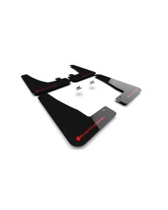 Rally Armor 22-25 Tesla Model X Black UR Mud Flap w/Red Logo - MF102-UR-BLK/RD
