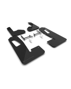 Rally Armor 22-25 Rivian R1S Black UR Mud Flap w/Metallic Black Logo - MF108-UR-BLK-MBK