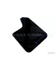 Rally Armor Universal UR Mud Flap Set Black w/Blue Logo- RALL-MF12-UR-BLK/BL