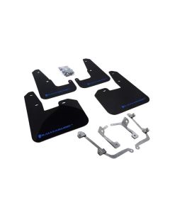Rally Armor UR Mud Flap Set Black w/Blue Logo Subaru STI 08-22 | WRX 11-22- RALL-MF15-UR-BLK/BL