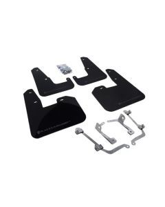 Rally Armor UR Mud Flap Set Black w/Grey Logo Subaru STI 08-22 | WRX 11-22- RALL-MF15-UR-BLK/GRY