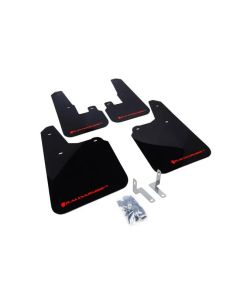Rally Armor UR Mud Flap Set Black w/Red Logo Subaru Outback 10-14- RALL-MF16-UR-BLK/RD