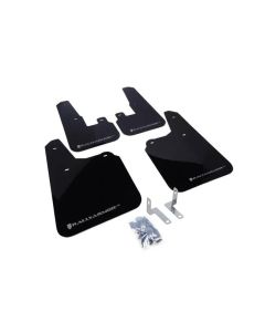 Rally Armor UR Mud Flap Set Black w/Silver Logo Subaru Outback 10-14- RALL-MF16-UR-BLK/SIL