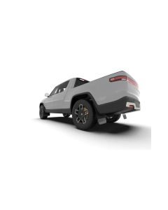 Rally Armor Black UR Mud Flap w/ Dark Grey Logo Rivian R1T 2022+- RALL-MF18-UR-BLK/DGRY