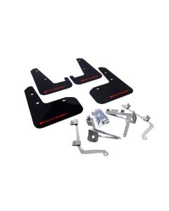 Rally Armor UR Mud Flap Set Black w/Red Logo Subaru WRX | STI 11-22- RALL-MF19-UR-BLK/RD