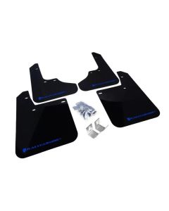 Rally Armor 93-01 Subaru Impreza RS Black UR Mud Flap w/ Blue Logo - MF2-UR-BLK/BL