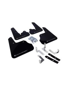 Rally Armor UR Mud Flap Set Black w/Red Logo Subaru Impreza 12-16- RALL-MF22-UR-BLK/SIL