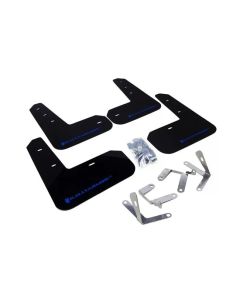 Rally Armor UR Mud Flap Set Blue w/White Logo Subaru Impreza 12-16- RALL-MF23-UR-BLK/BL