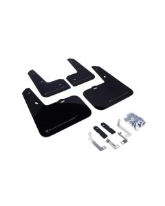 Rally Armor 12-18 Hyundai Veloster Black UR Mud Flap w/ Grey Logo - MF24-UR-BLK/GRY