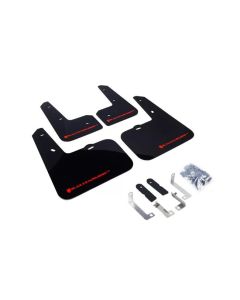 Rally Armor UR Mud Flap Set Black W/Red Logo Hyundai Veloster 12-18- RALL-MF24-UR-BLK/RD