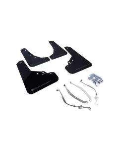 Rally Armor UR Mud Flap Set Black w/Grey Logo Fiat 500 12-18- RALL-MF25-UR-BLK/GRY