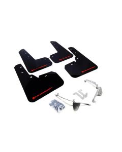 Rally Armor UR Mud Flap Set Black w/Red Logo Subaru XV Crosstrek 13-17- RALL-MF26-UR-BLK/RD