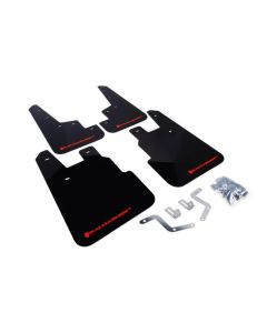 Rally Armor UR Mud Flap Set Black w/Red Logo Subaru Forester 14-18- RALL-MF28-UR-BLK/RD