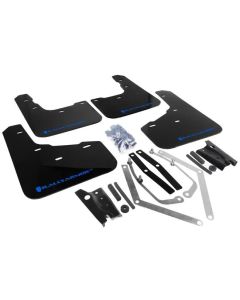 Rally Armor UR Mud Flap Set Black w/Blue Logo Ford Fiesta ST 14-19- RALL-MF29-UR-BLK/BL