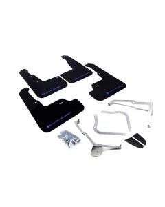 Rally Armor UR Mud Flap Set Black w/Blue Logo Subaru WRX | STI 15-22- RALL-MF32-UR-BLK/BL